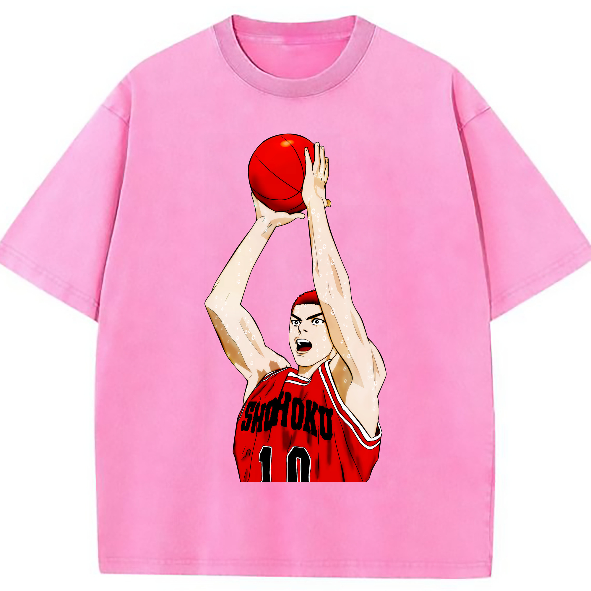 （画像用） SLAM DUNK／スラムダンク 綿100% ヴィンテージ風 半袖Tシャツ（フロントプリント）